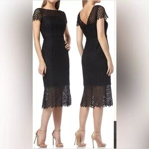 NWOT Kay Unger Tatum Lace Sheath Dress SIZE 6